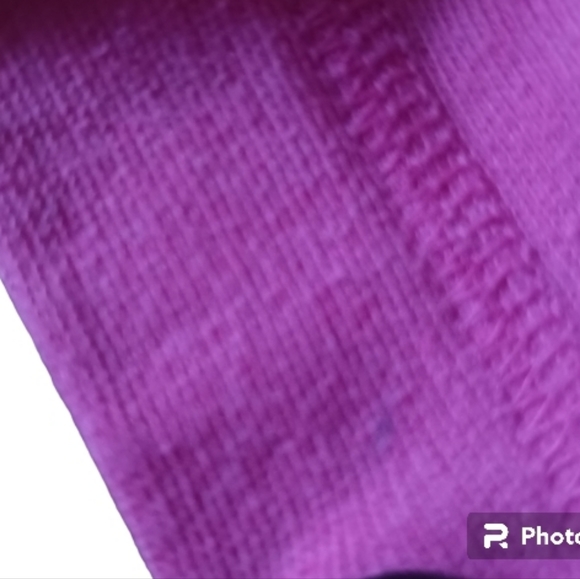 PINK VS Full Zip Up Colorblock Hoodie Hot Pink, Black & White - Picture 5 of 6